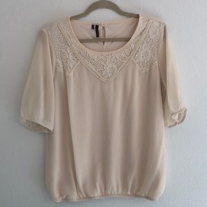 Maurices lace trimmed blouse